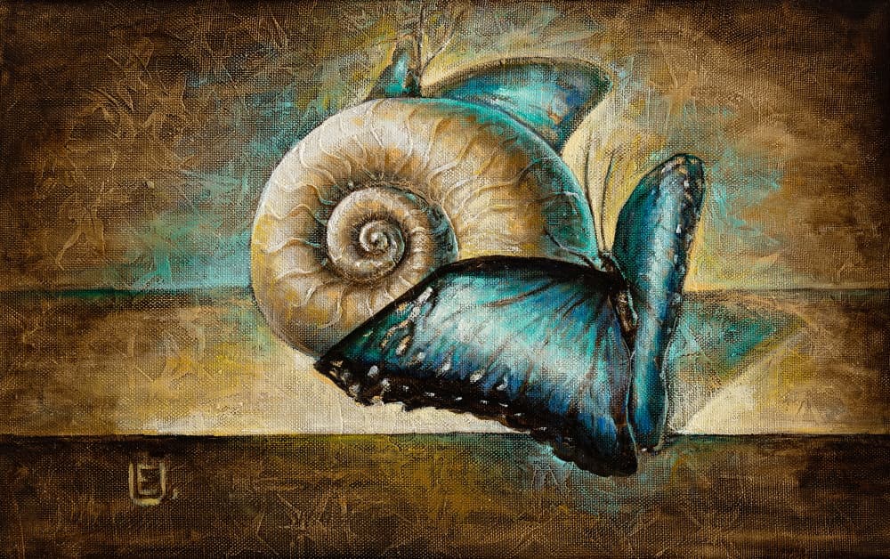 Ślimak i motyl — Eurika Urbonavičiūtė